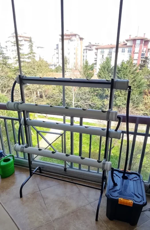 Wifi priz kontrollu 24’lü Hidroponik Tarım Sistemi – Topraksız Tarım Hobi Seti - Görsel 4